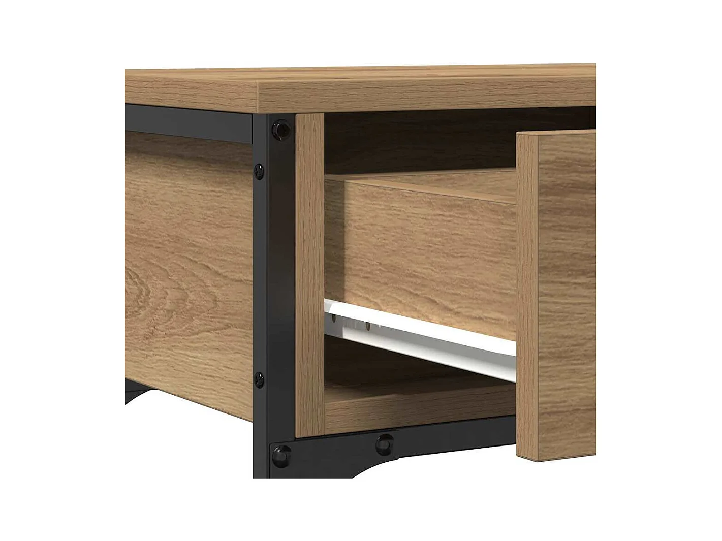 Mesa Consola con cajón Roble artisan 72.5 x 25 x 75 cm