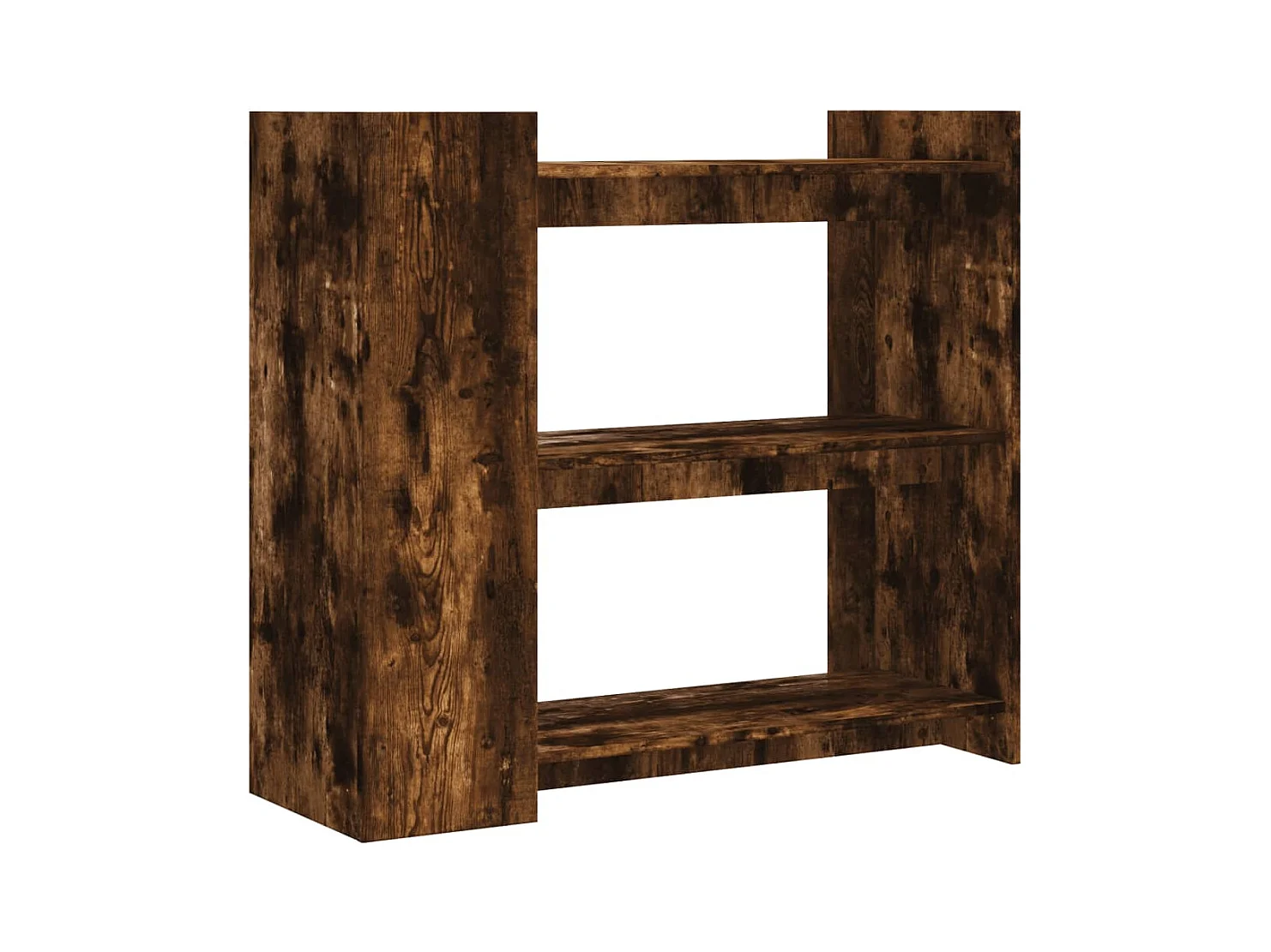 Mesa consola de madera de ingeniería roble ahumado 100x35x90 cm