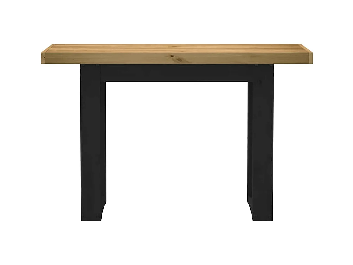 Mesa consola NOAIN patas en U madera maciza pino 120x30x75 cm