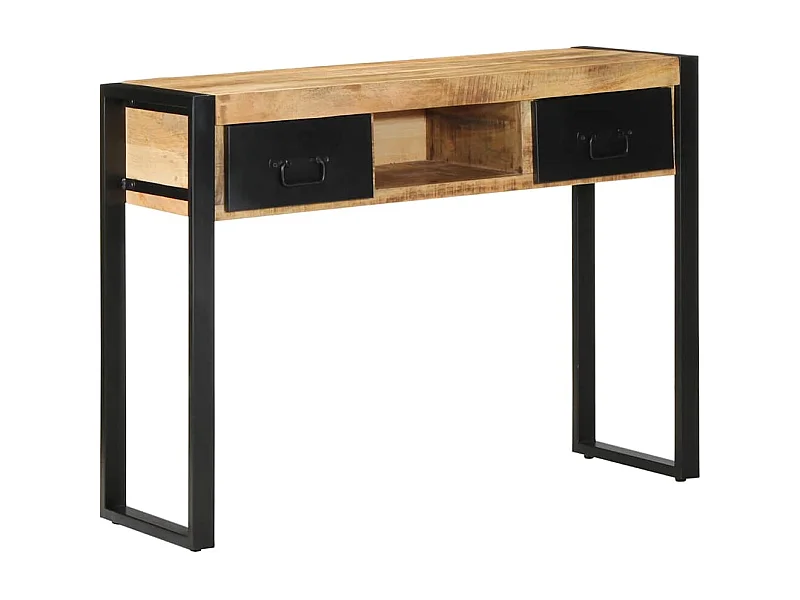 Mesa consola madera maciza mango 100x35x75 cm