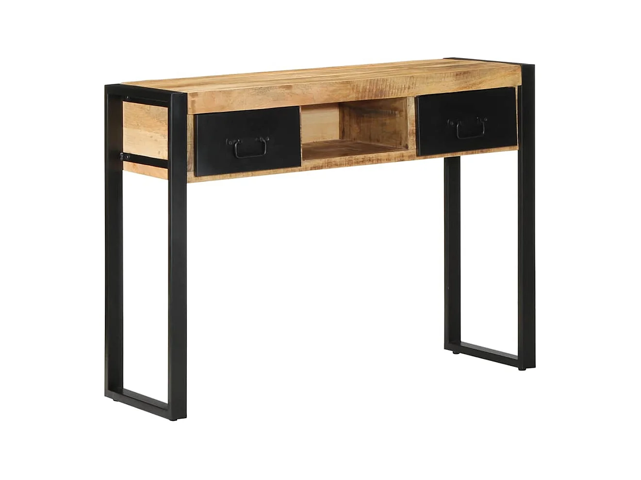 Mesa consola madera maciza mango 100x35x75 cm