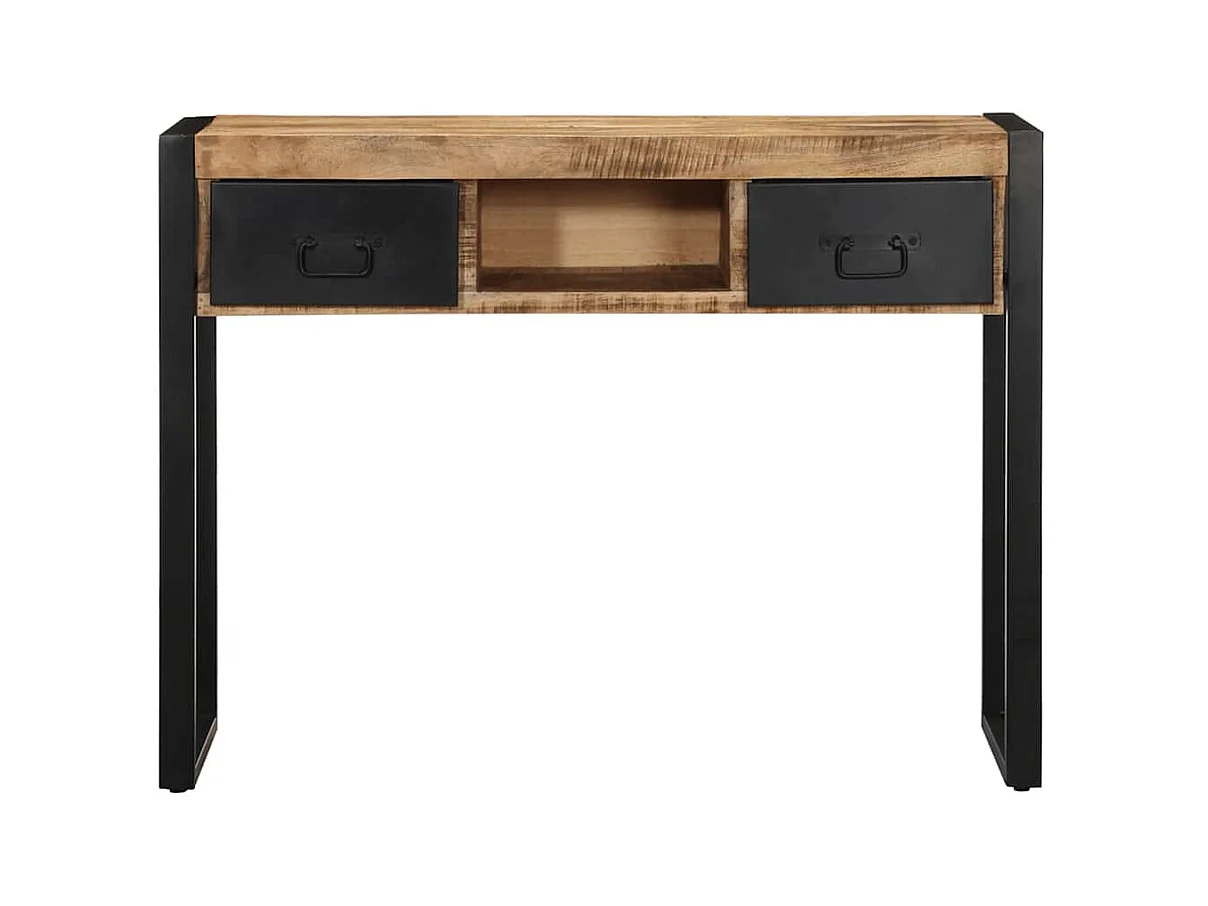 Mesa consola madera maciza mango 100x35x75 cm