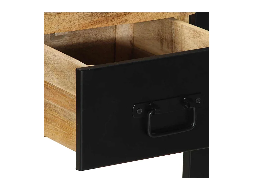 Mesa consola madera maciza mango 100x35x75 cm