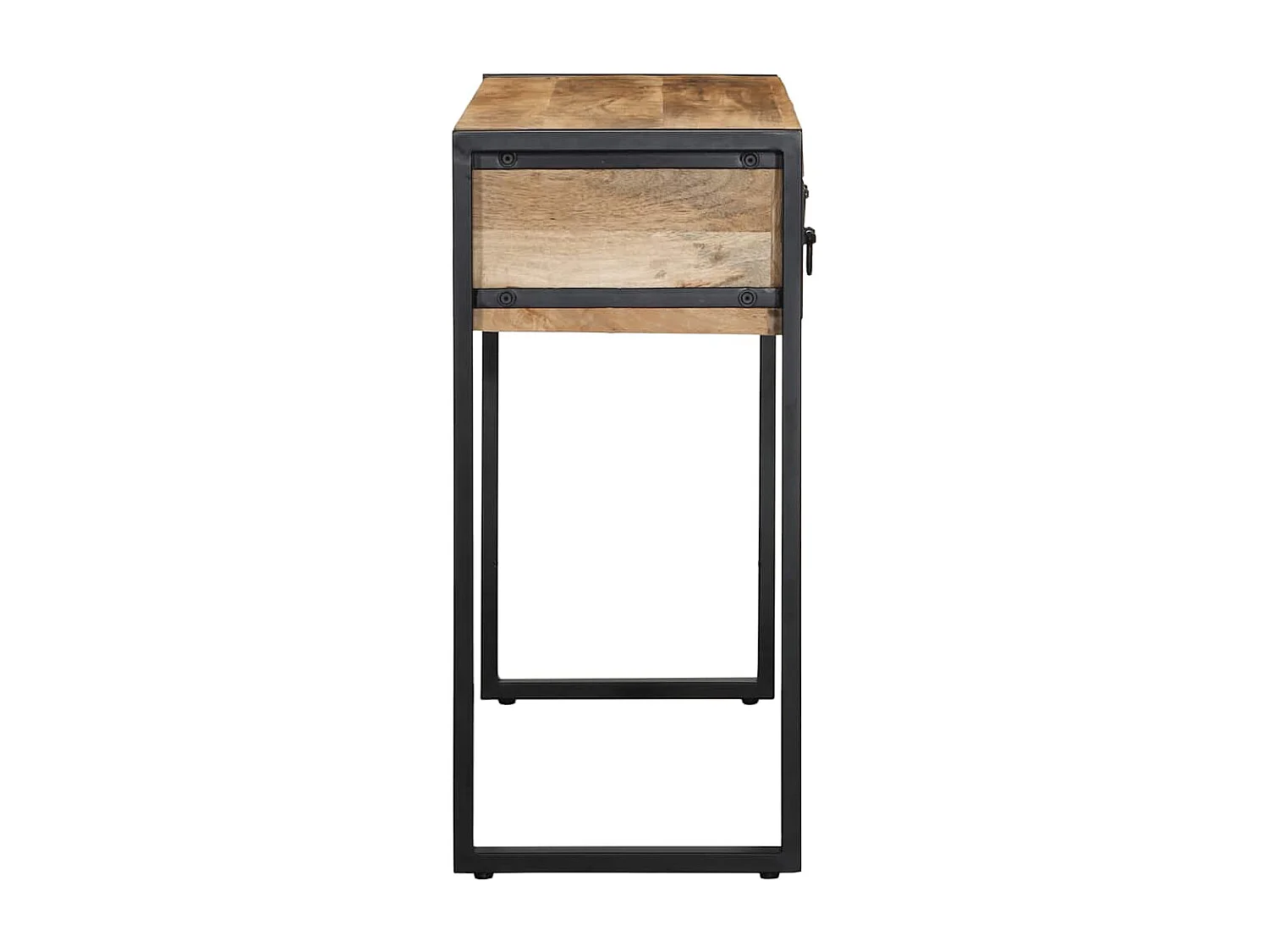 Table console 100x35x75 cm bois de manguier massif brut