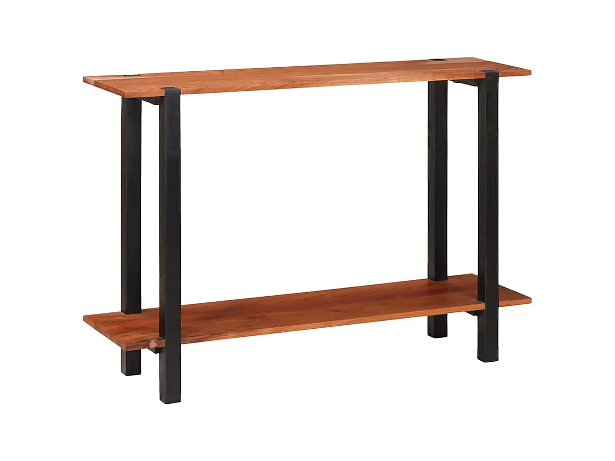 Mesa Consola Marrón 110 x 30 x 75 cm madera maciza de acacia