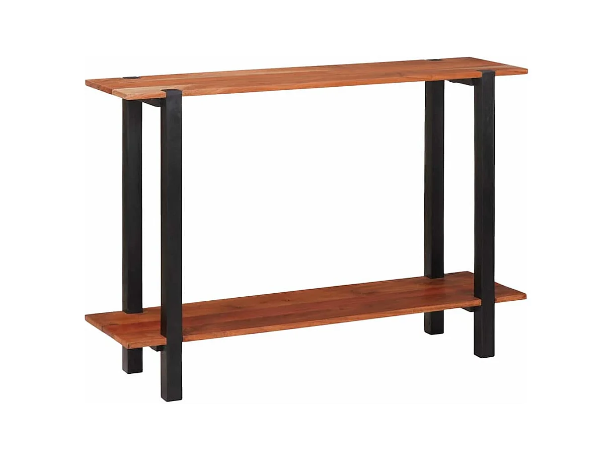 Mesa Consola Marrón 110 x 30 x 75 cm madera maciza de acacia
