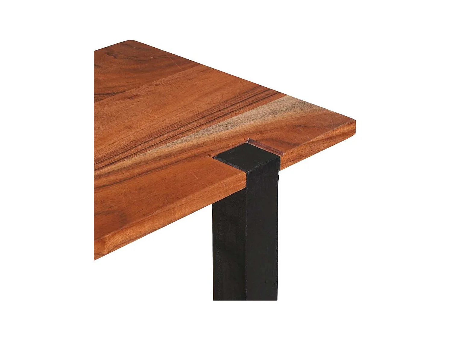 Mesa Consola Marrón 110 x 30 x 75 cm madera maciza de acacia