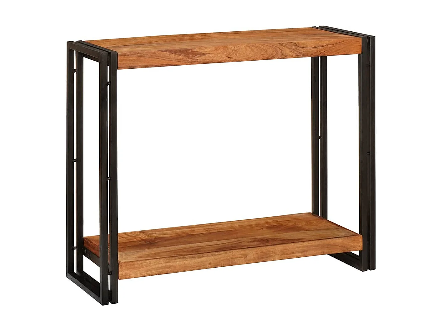 Mesa Consola Marrón 90 x 33 x 75 cm madera maciza de acacia