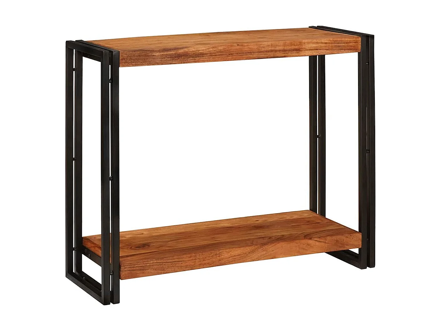 Mesa Consola Marrón 90 x 33 x 75 cm madera maciza de acacia