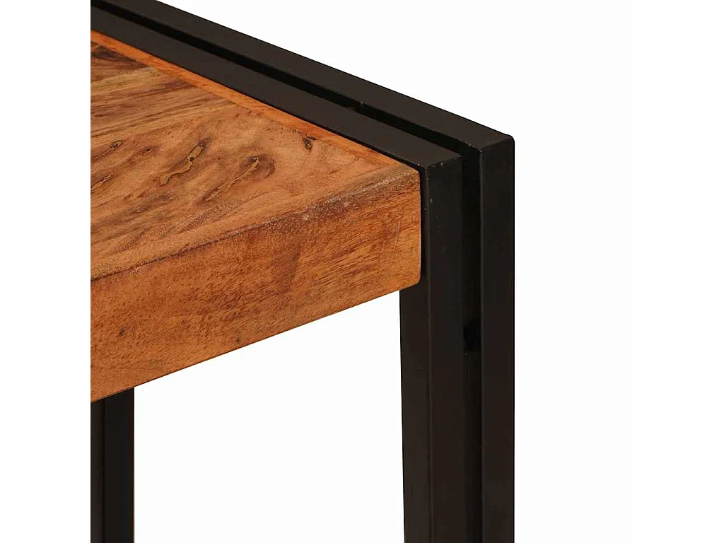 Mesa Consola Marrón 90 x 33 x 75 cm madera maciza de acacia