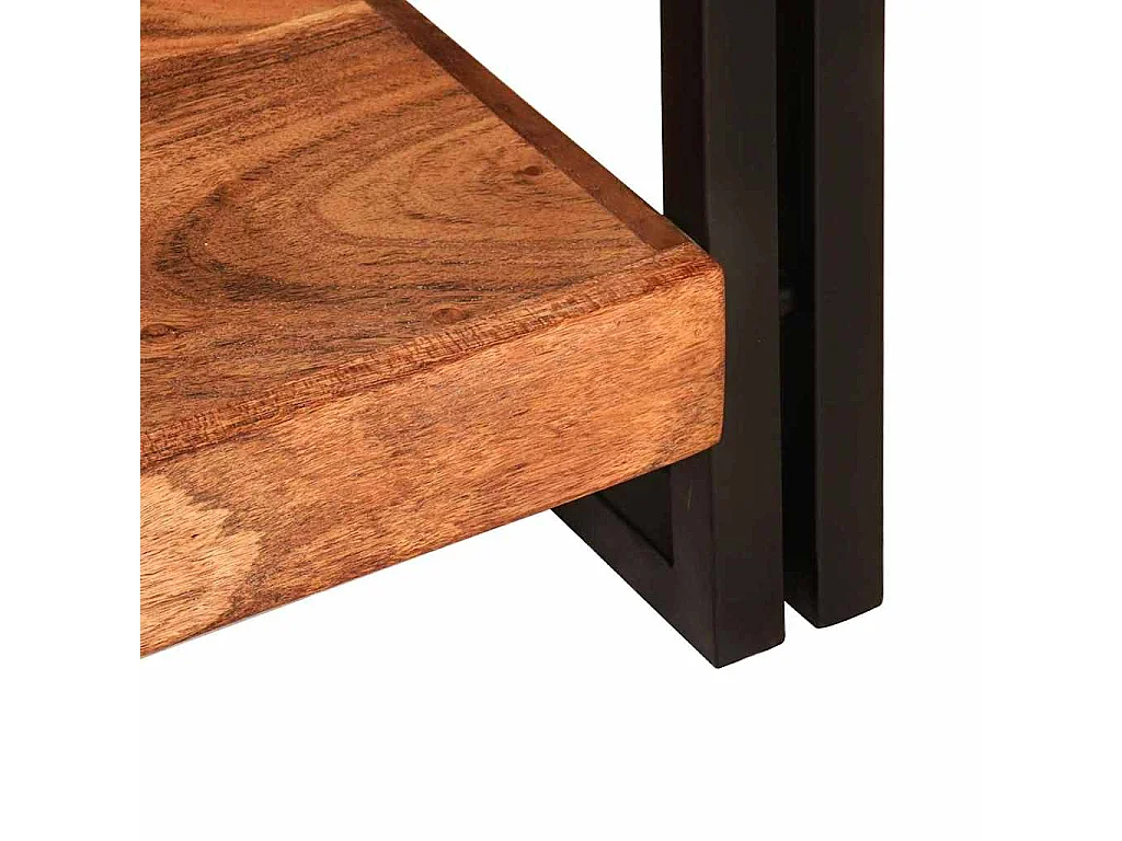 Mesa Consola Marrón 90 x 33 x 75 cm madera maciza de acacia