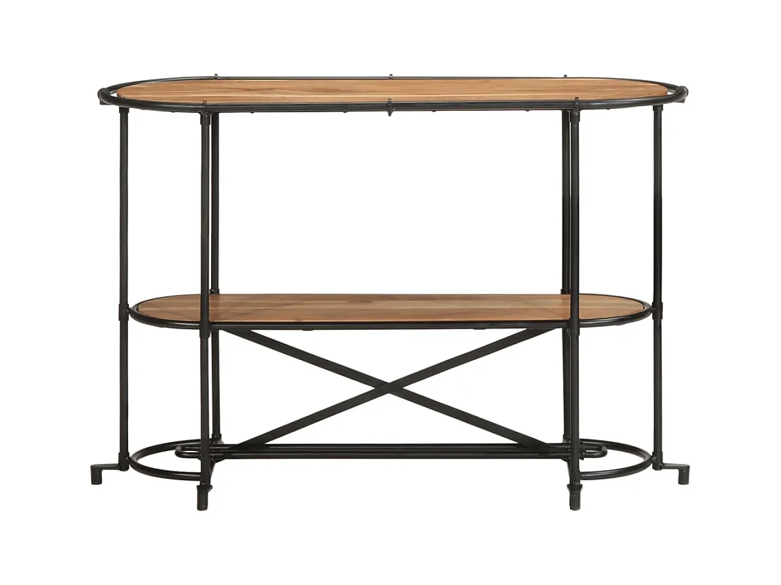 Mesa consola madera maciza de acacia 110x42x76 cm