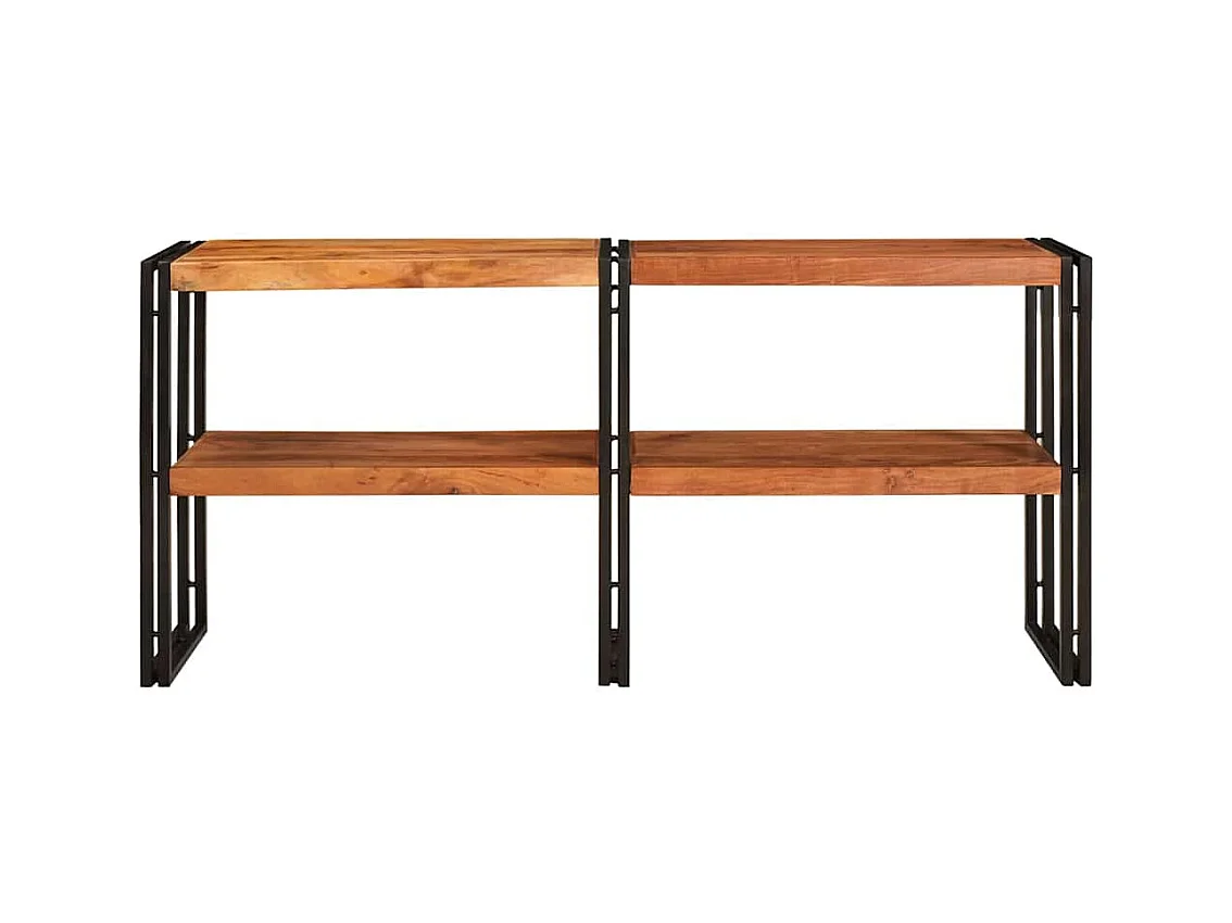 Mesa Consola Marrón 160 x 33 x 75 cm madera maciza de acacia