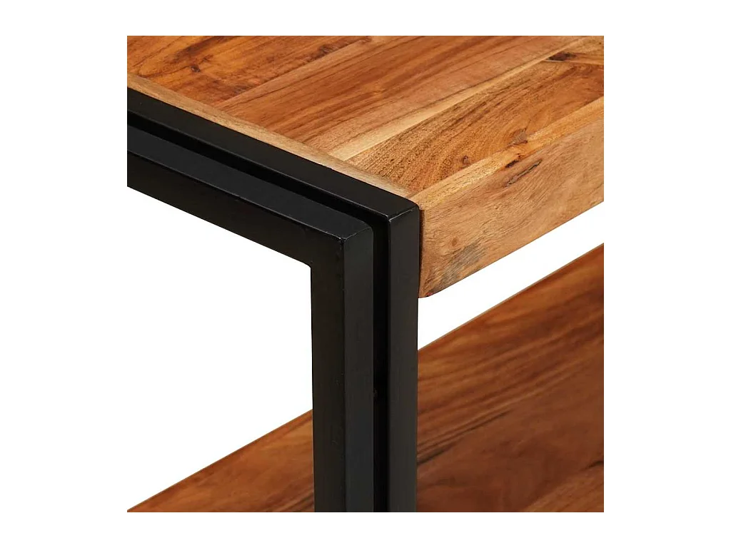 Mesa Consola Marrón 160 x 33 x 75 cm madera maciza de acacia