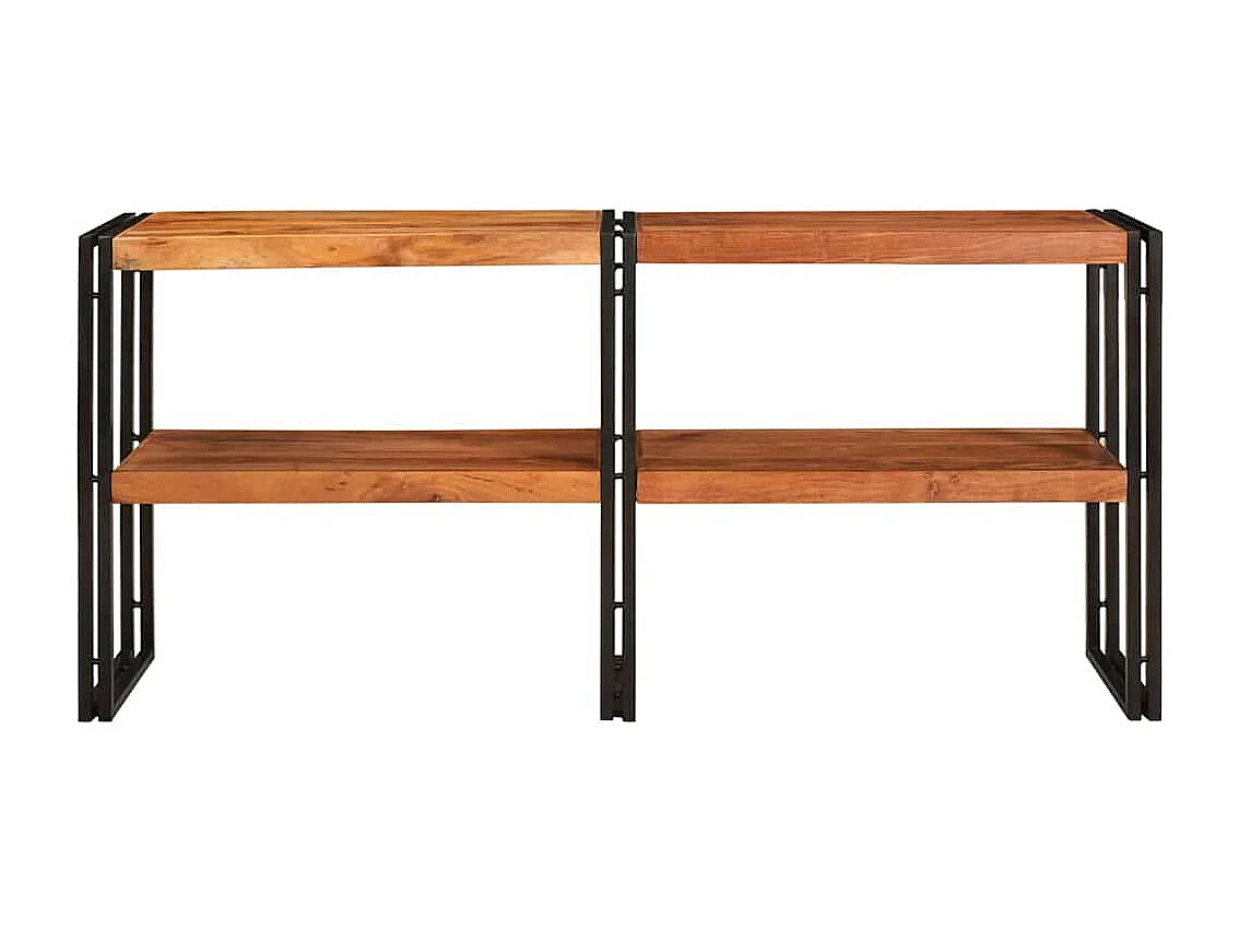 Mesa Consola Marrón 160 x 33 x 75 cm madera maciza de acacia