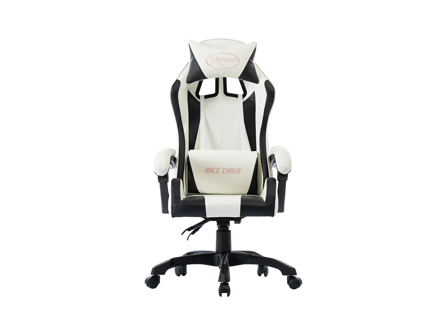Silla gaming de cuero sintético negro