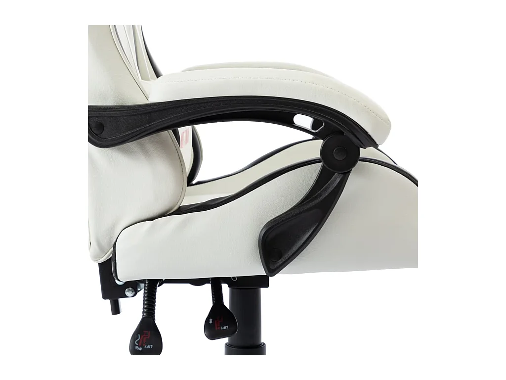 Silla gaming de cuero sintético negro