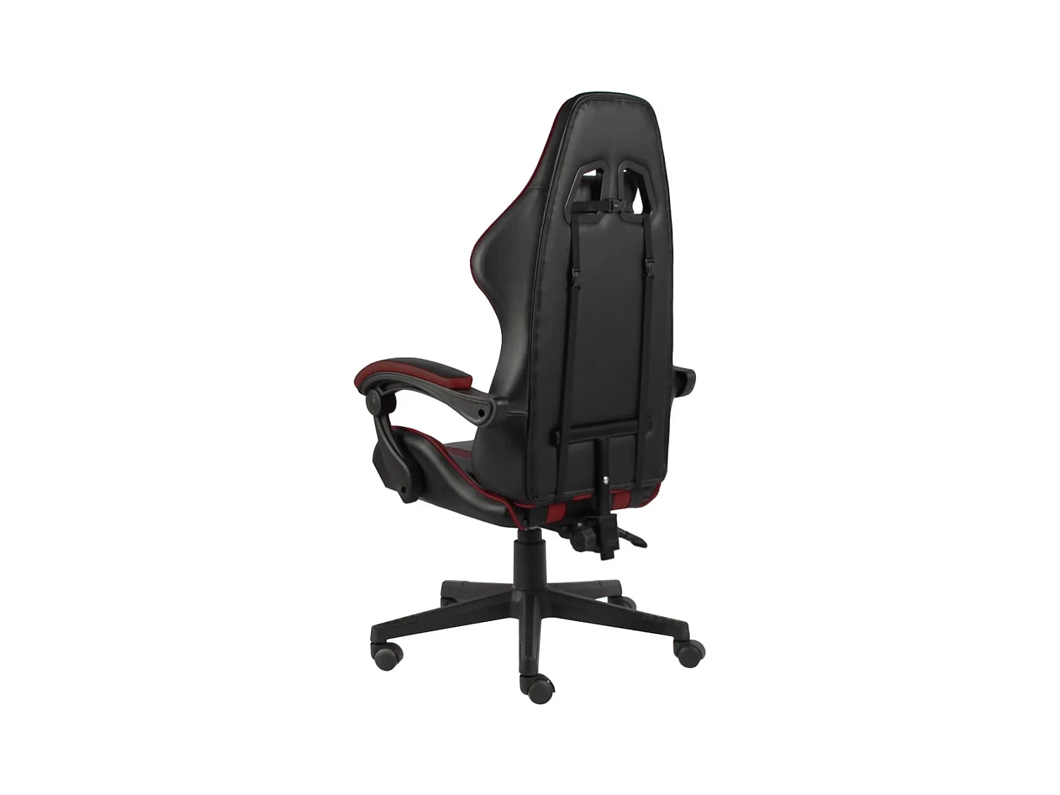 Fauteuil de jeux vidéo Noir et rouge bordeaux Similicuir