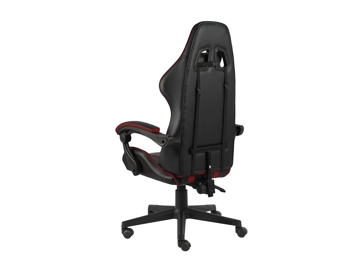 Fauteuil de jeux vidéo Noir et rouge bordeaux Similicuir