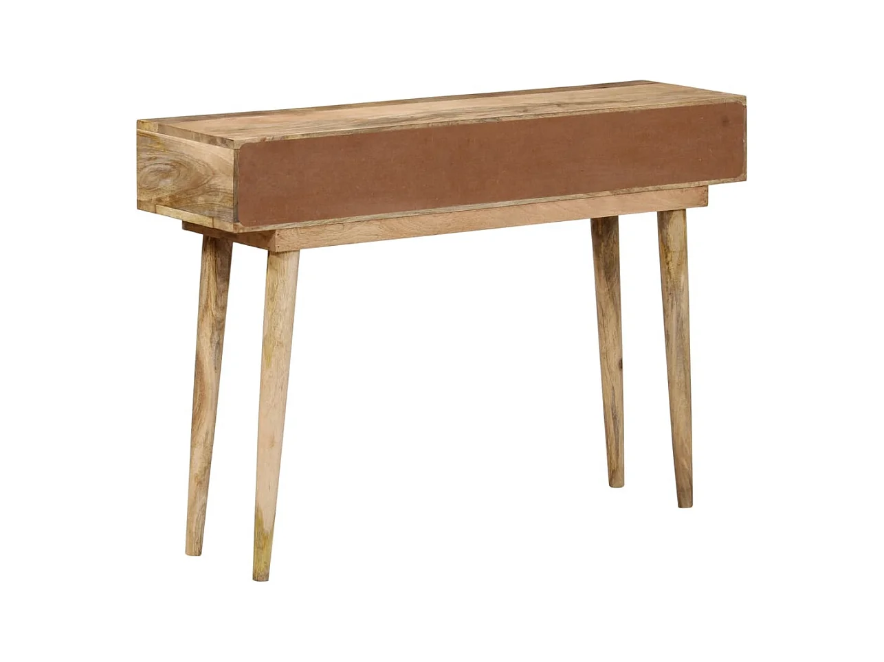 Mesa consola de madera maciza de mango 110x30x75 cm