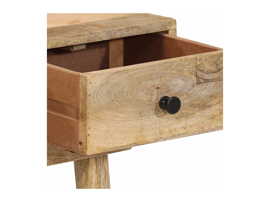 Mesa consola de madera maciza de mango 110x30x75 cm