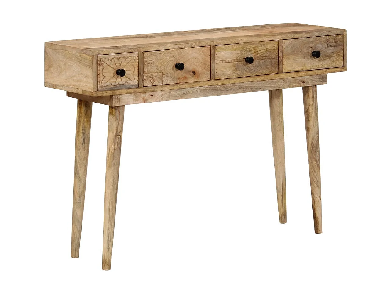 Table console 110x30x75 cm bois de manguier massif