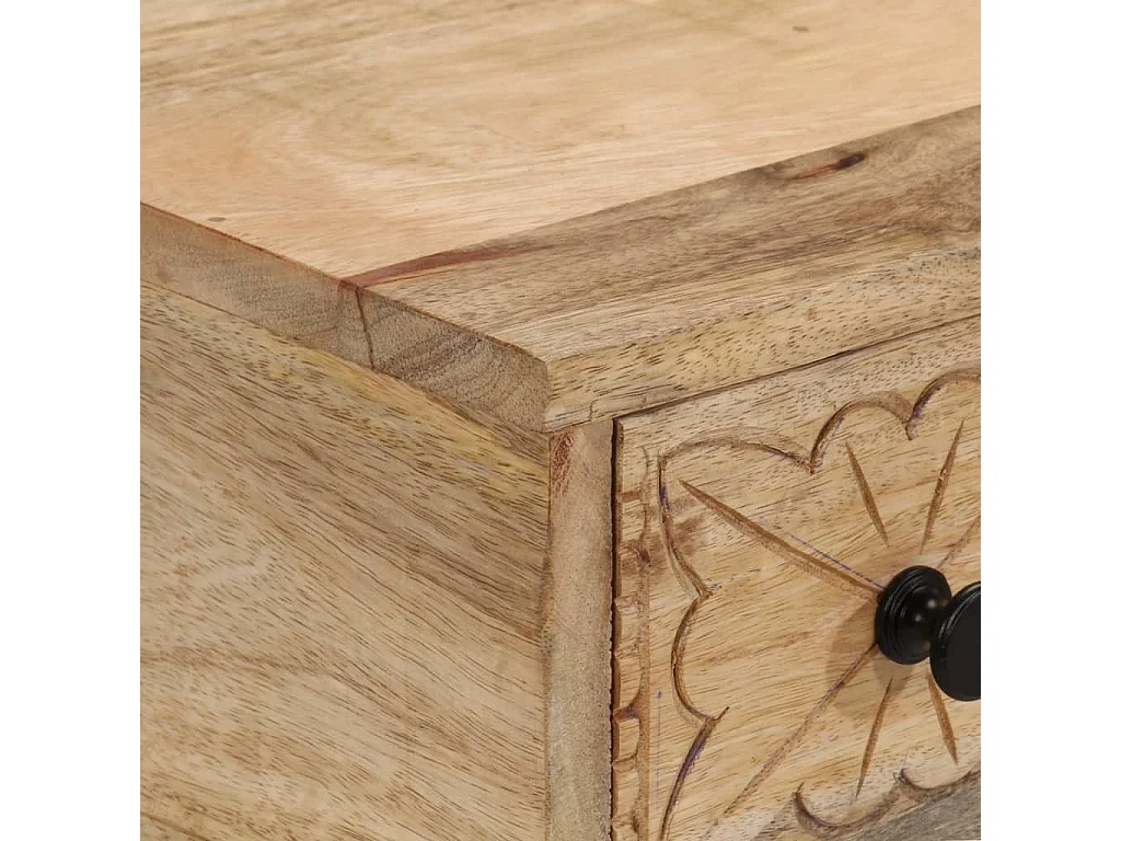 Table console 110x30x75 cm bois de manguier massif