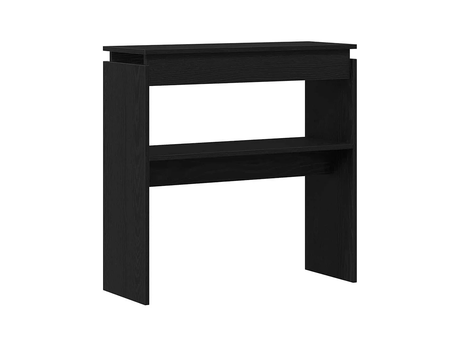 Mesa Consola Roble negro 80 x 30 x 80 cm Madera contrachapada