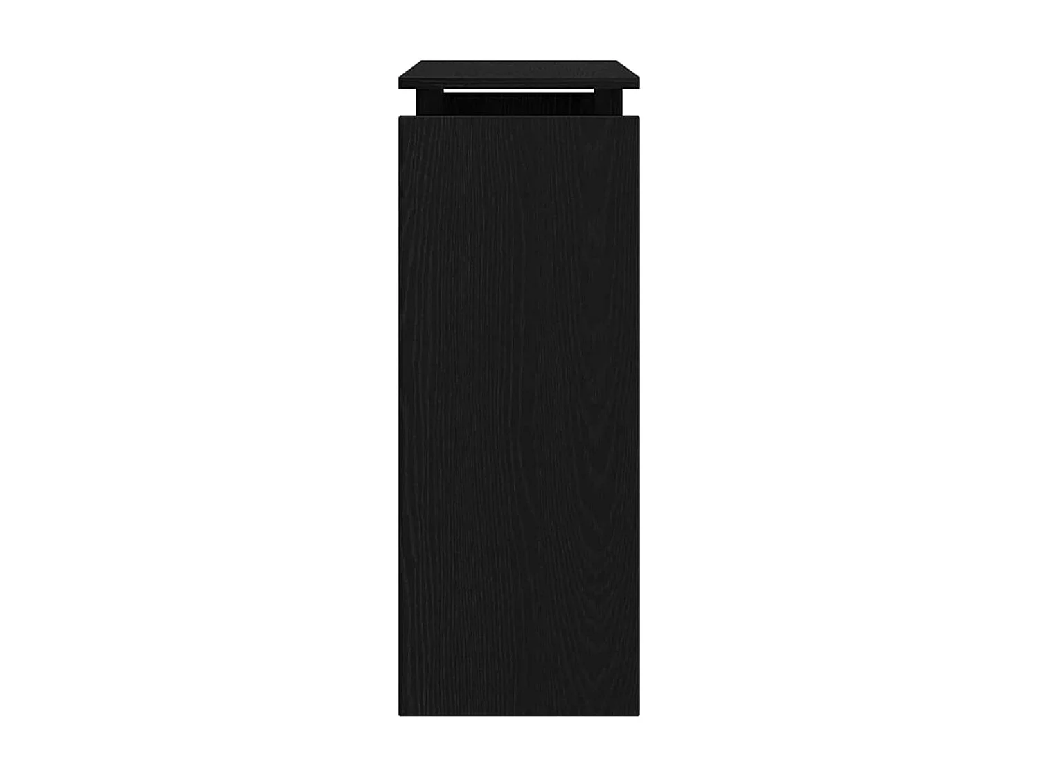 Mesa Consola Roble negro 80 x 30 x 80 cm Madera contrachapada
