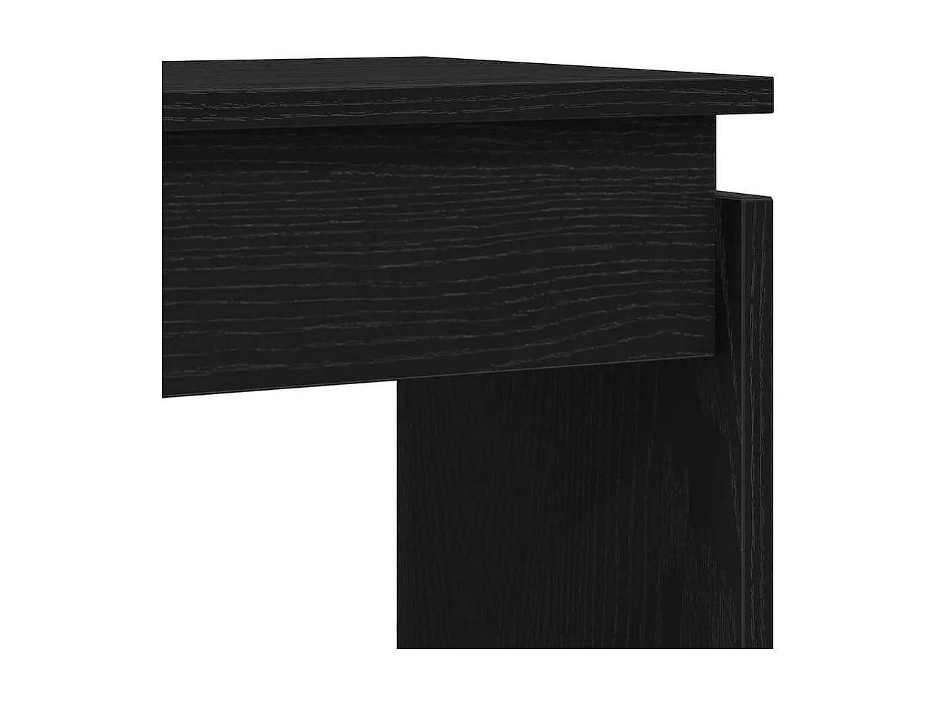 Mesa Consola Roble negro 80 x 30 x 80 cm Madera contrachapada