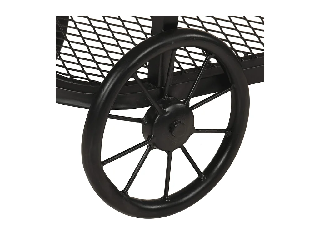 Mesa consola madera maciza de mango y hierro 112x36x76 cm