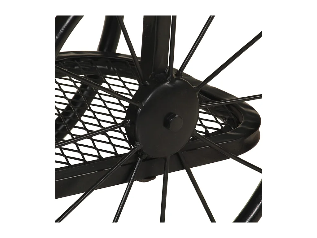 Mesa consola madera maciza de mango y hierro 112x36x76 cm