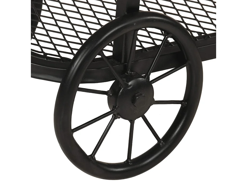 Table console 112x36x76 cm bois massif de manguier et fer