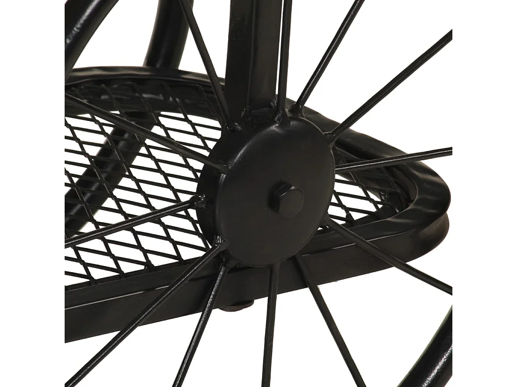 Table console 112x36x76 cm bois massif de manguier et fer