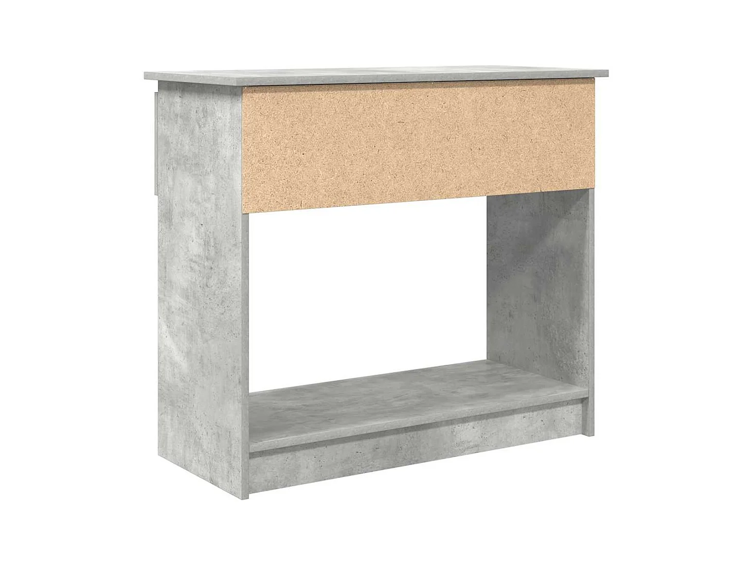 Mesa consola com gavetas 85,5x38,5x74,5 cm cinzento cimento