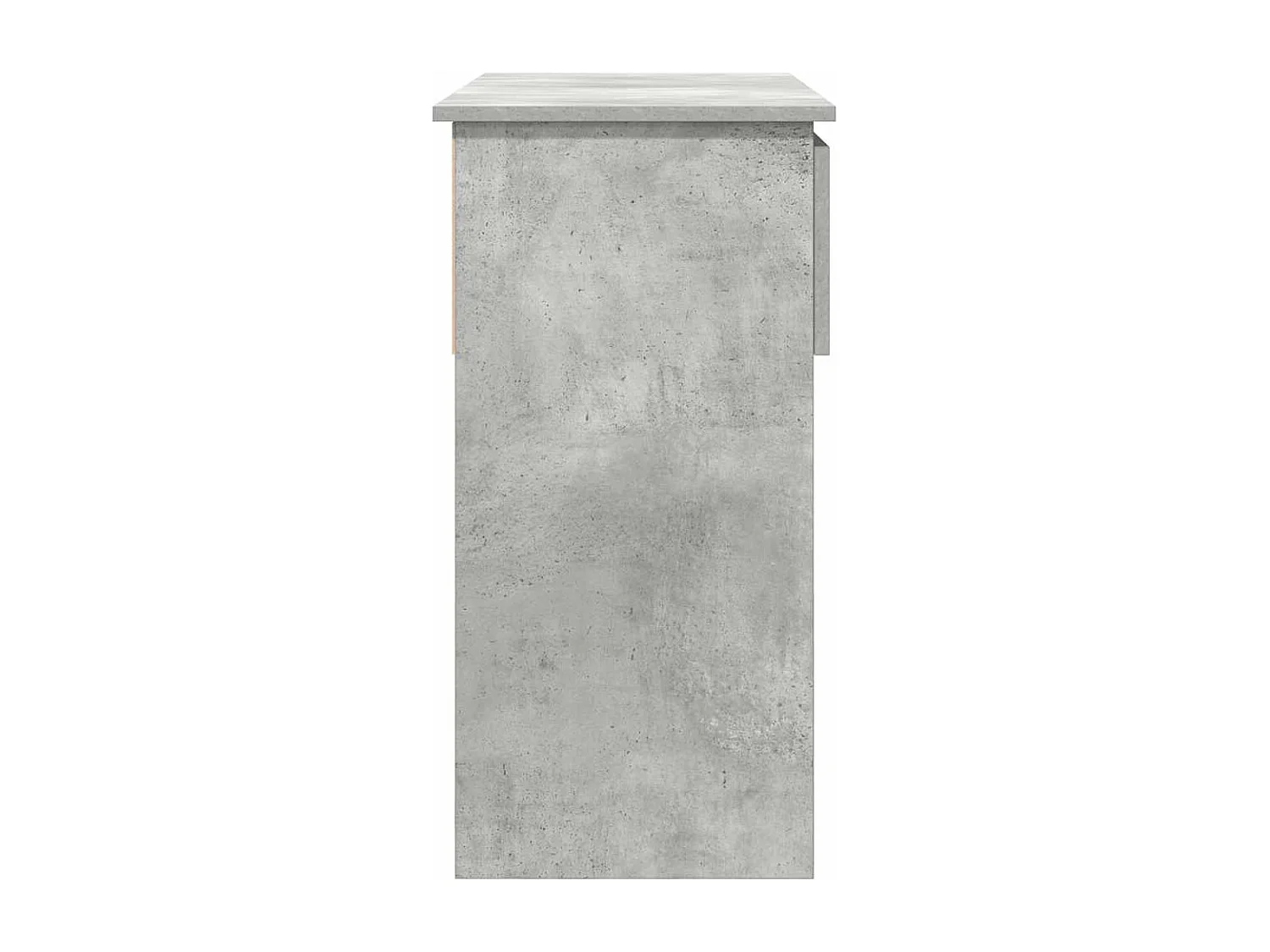 Table console avec tiroirs gris béton 85,5x38,5x74,5 cm