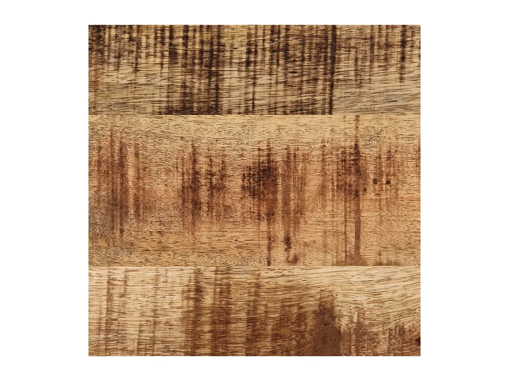 Mesa consola madera maciza de mango rugosa 70x35x70 cm