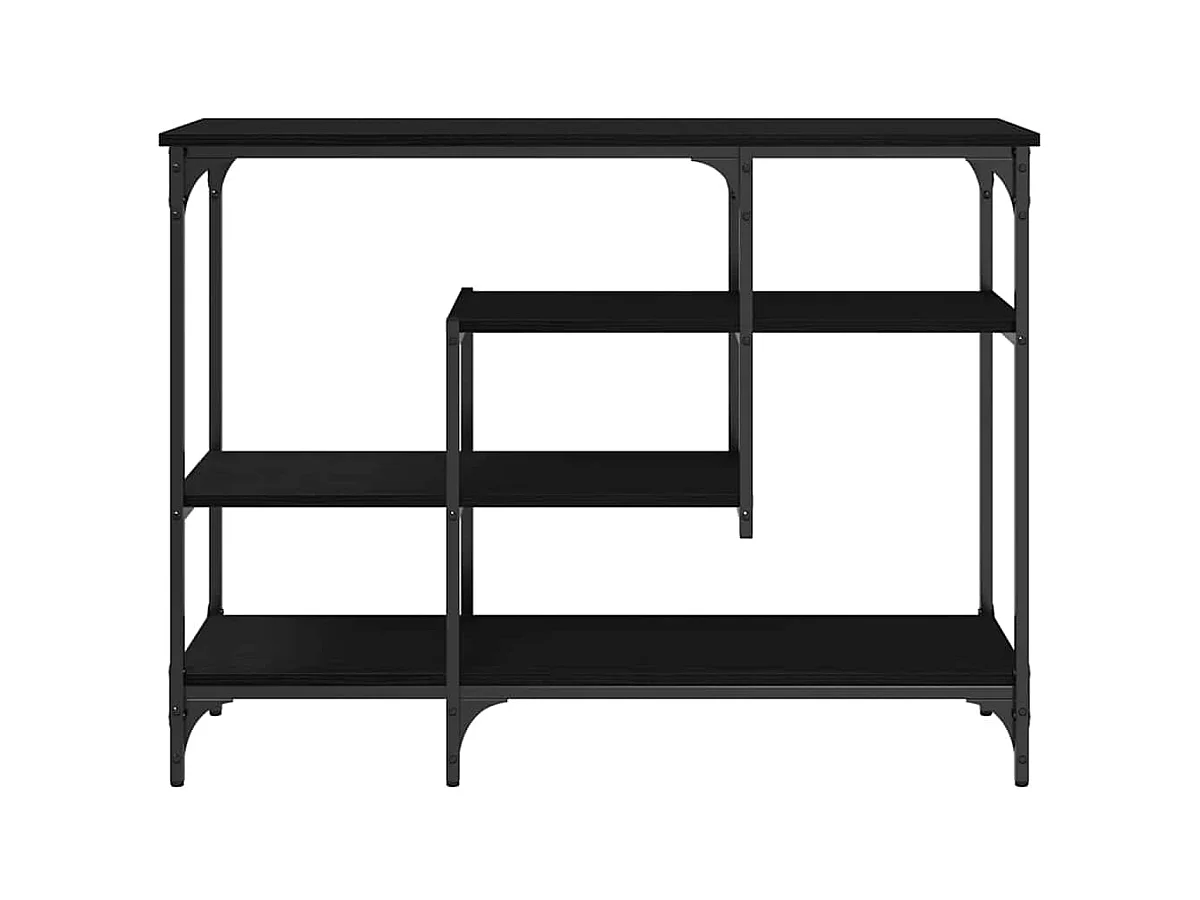 Table Console avec étagère Chêne noir 100 x 35 x 75 cm