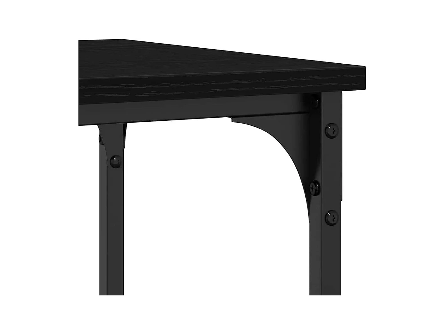 Table Console avec étagère Chêne noir 100 x 35 x 75 cm