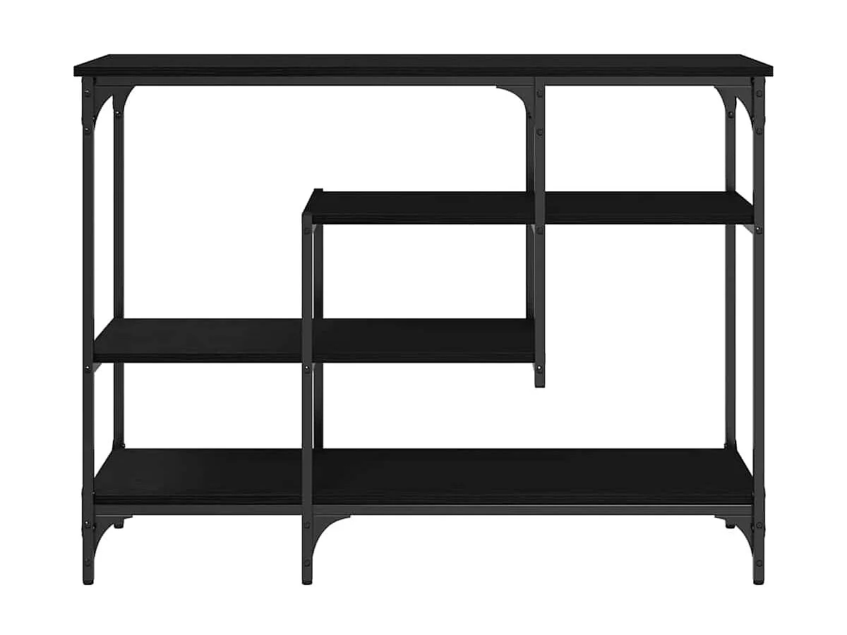 Table Console avec étagère Chêne noir 100 x 35 x 75 cm