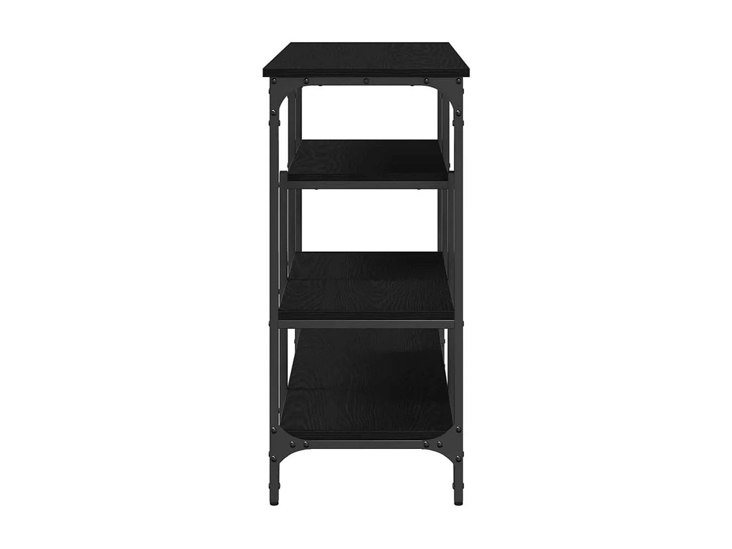 Table Console avec étagère Chêne noir 100 x 35 x 75 cm