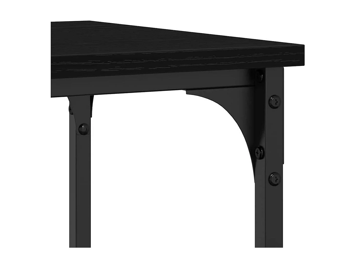Table Console avec étagère Chêne noir 100 x 35 x 75 cm
