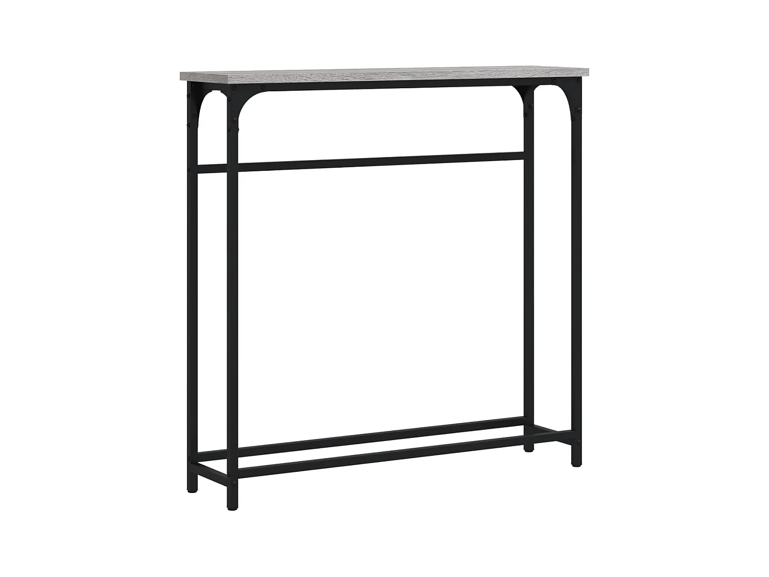 Table console sonoma gris 75x19,5x75 cm bois d'ingénierie