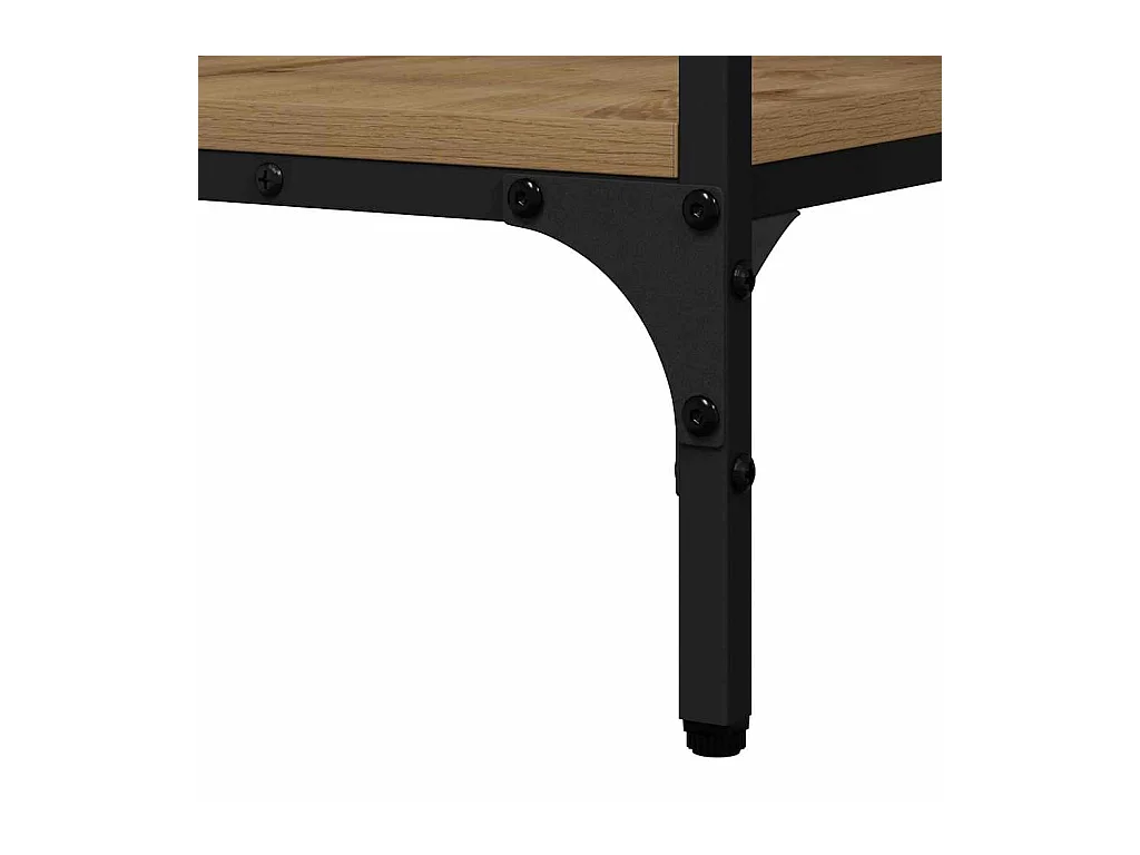 Mesa Consola con estante Roble artisan 100 x 32 x 75 cm