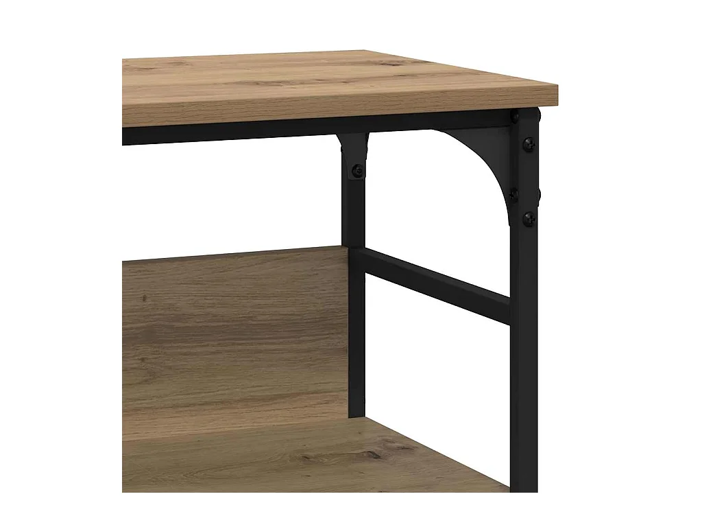 Mesa Consola con estante Roble artisan 100 x 32 x 75 cm