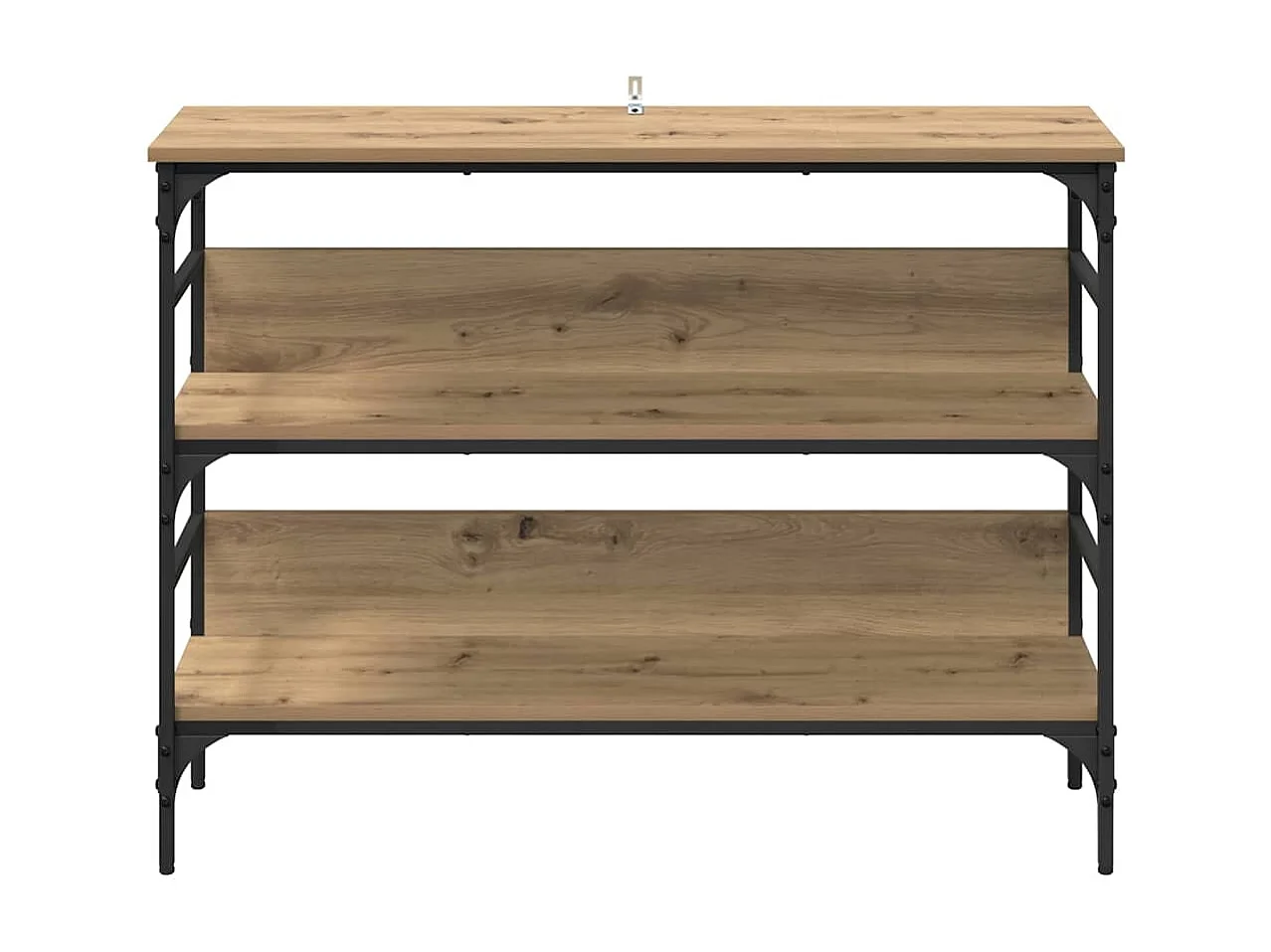 Mesa Consola con estante Roble artisan 100 x 32 x 75 cm