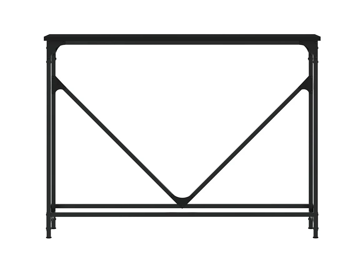 Mesa consola 102x22,5x75 cm derivados de madeira preto