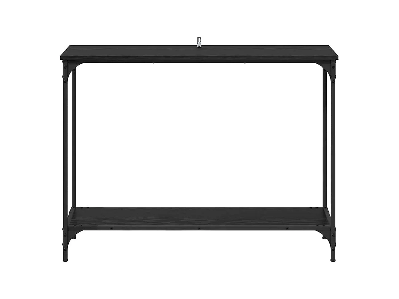 Table console Chêne noir 101 x 30.5 x 75 cm Bois d'ingénierie