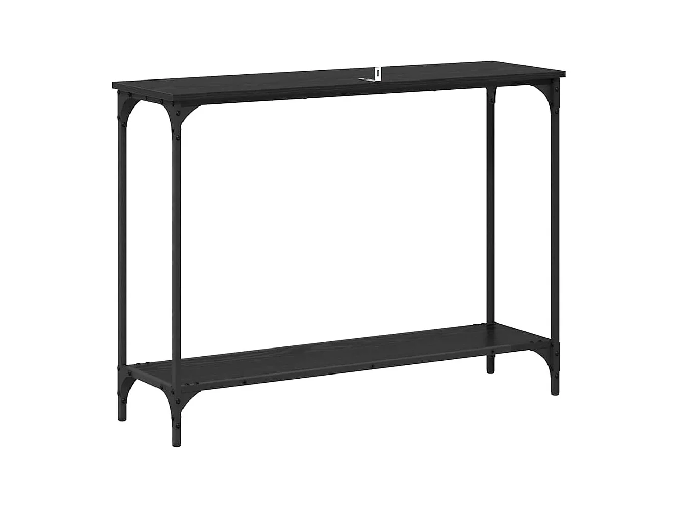 Table console Chêne noir 101 x 30.5 x 75 cm Bois d'ingénierie