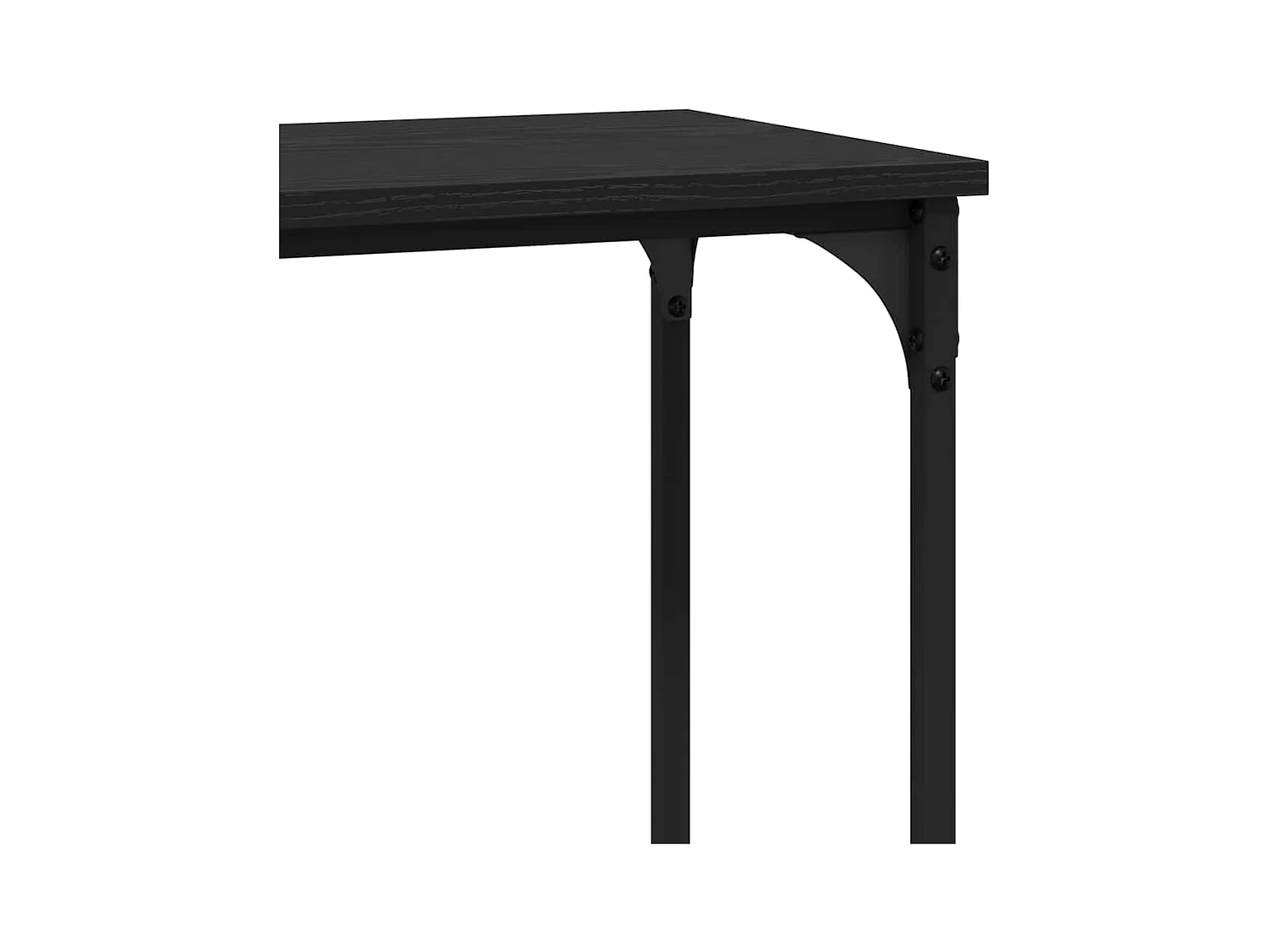 Table console Chêne noir 101 x 30.5 x 75 cm Bois d'ingénierie